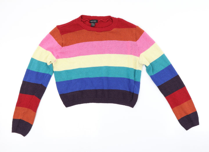 New Look Womens Multicoloured Pullover Jumper Size M