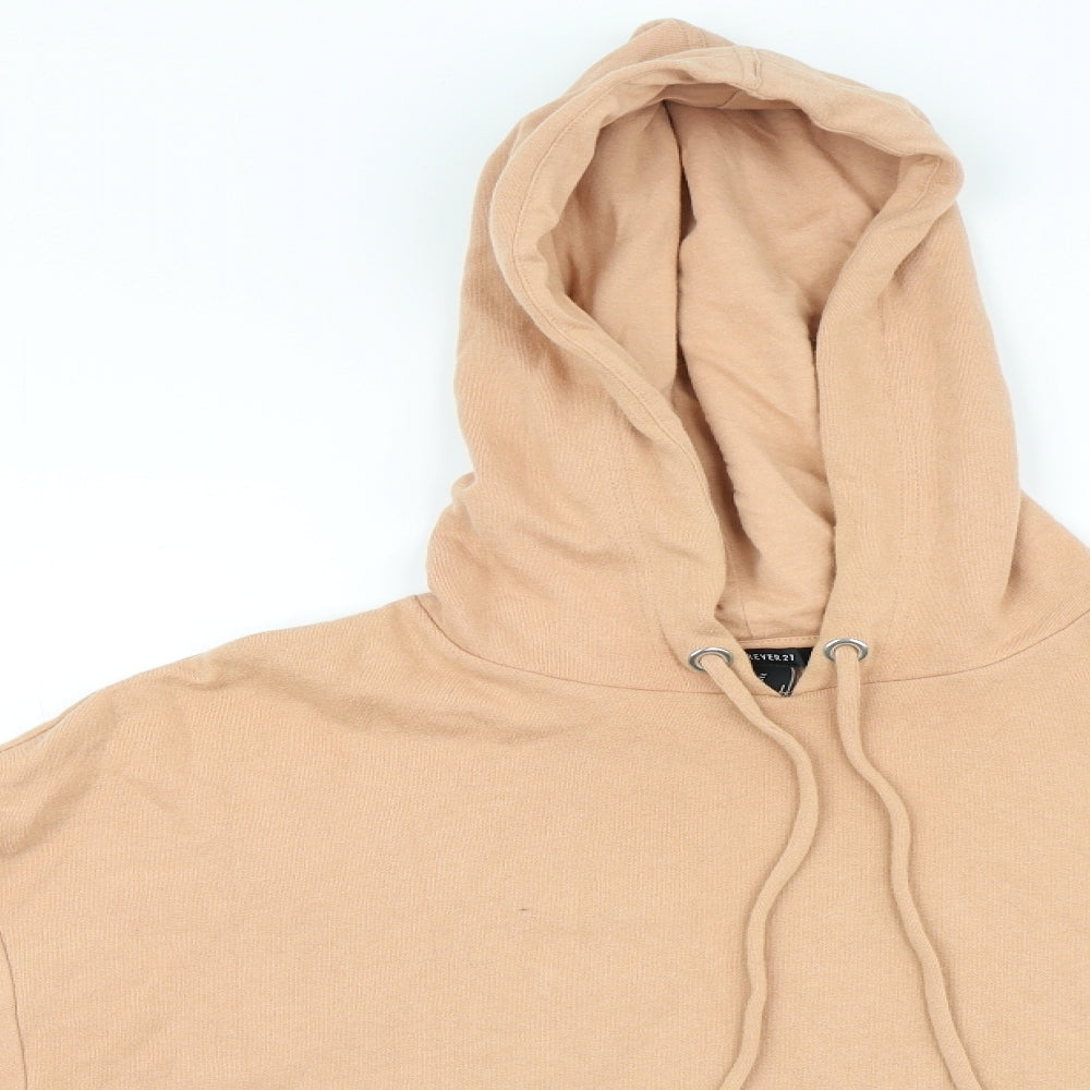 FOREVER 21 Womens Beige   Pullover Hoodie Size M
