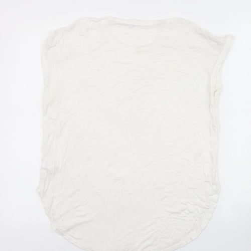 Boohoo Womens White   Basic T-Shirt Size 14