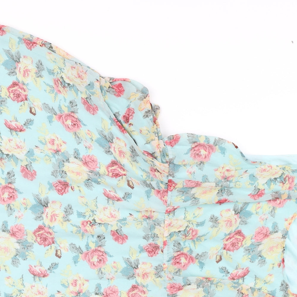 Select Womens Multicoloured Floral  Skater Dress  Size 18