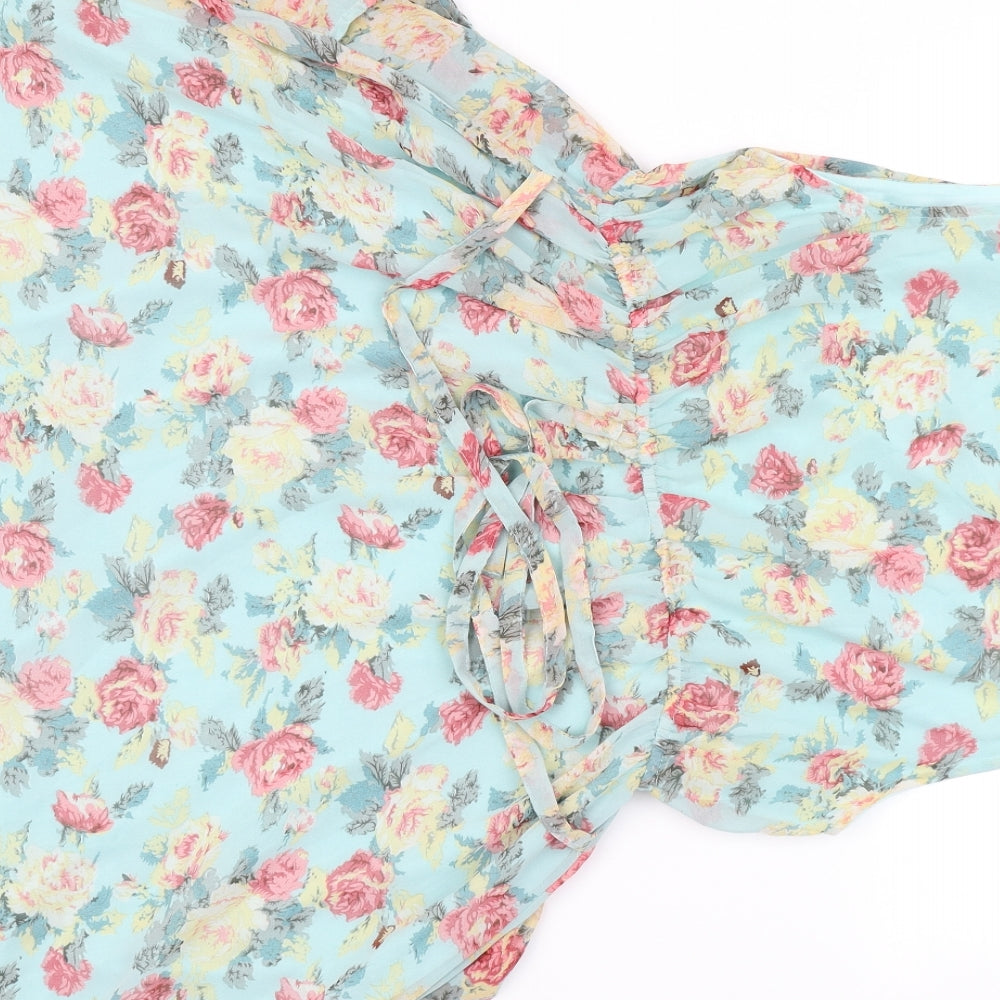 Select Womens Multicoloured Floral  Skater Dress  Size 18