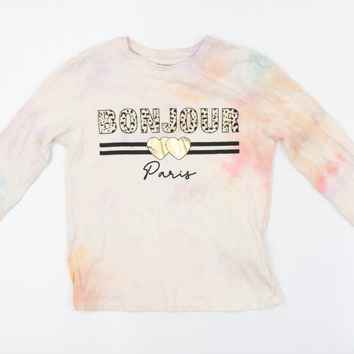 Primark Girls Multicoloured   Basic Polo Size 8-9 Years  - Tie Dye