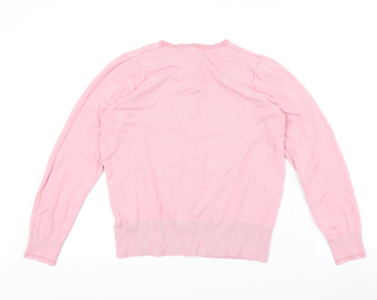 Marks and Spencer Womens Pink   Cardigan Jumper Size 12