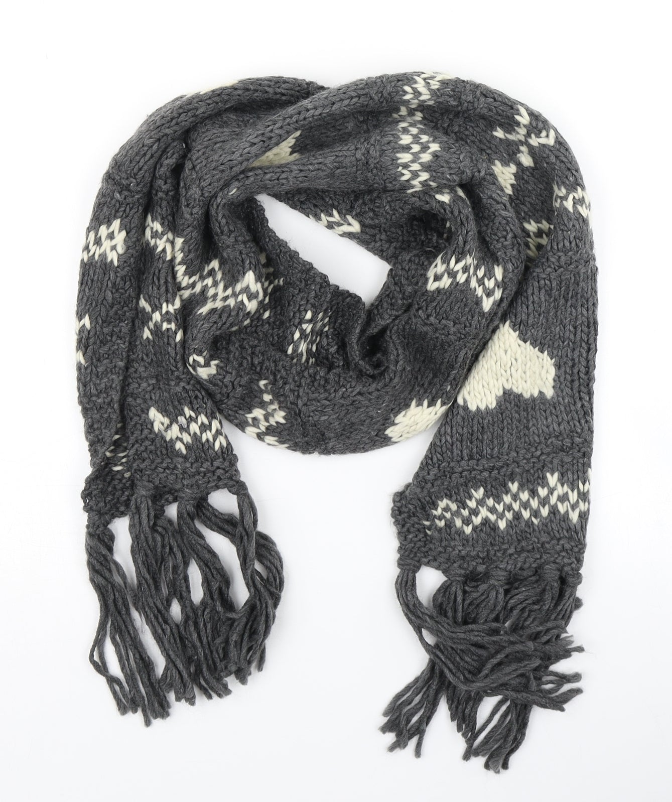Preworn Womens Grey    Scarf