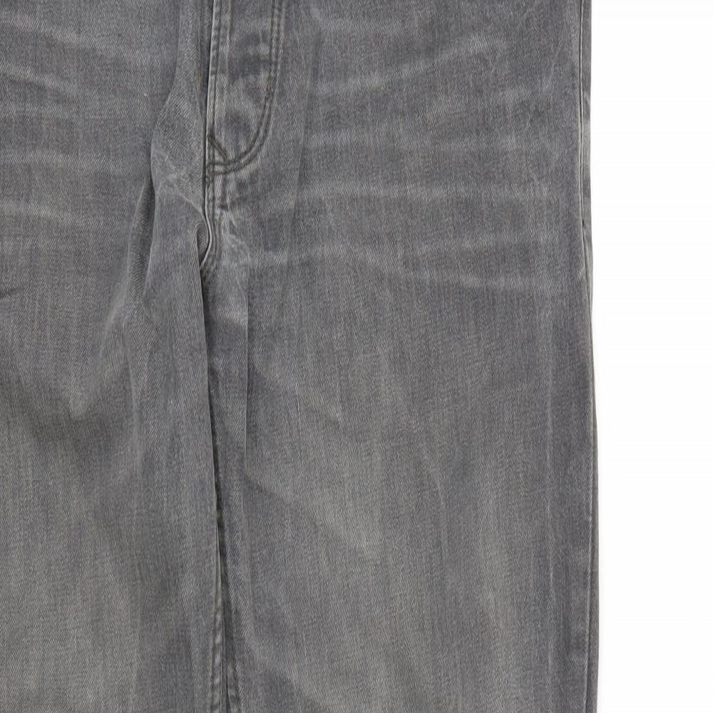 Red Herring Mens Grey   Straight Jeans Size 34 L29 in