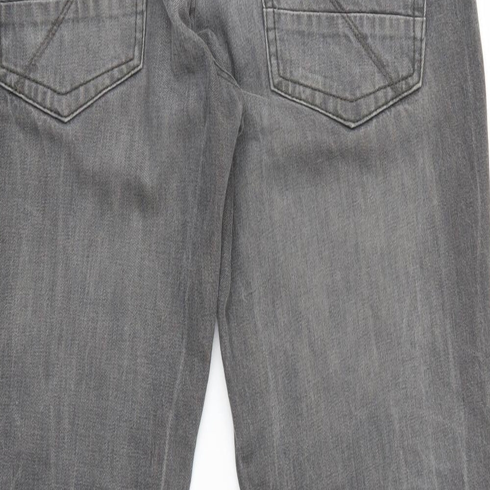 Red Herring Mens Grey   Straight Jeans Size 34 L29 in