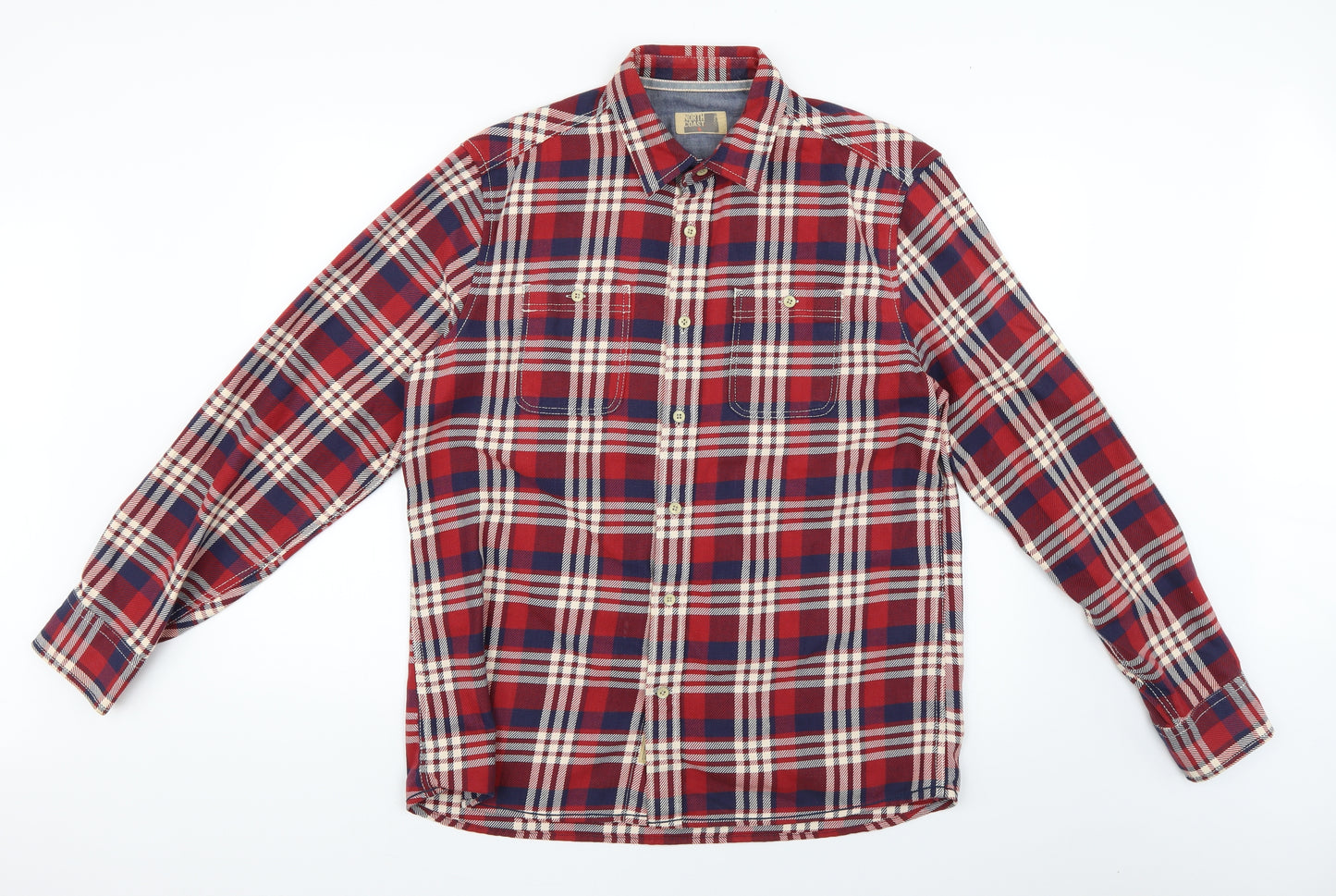 north coast Mens Multicoloured Check   Dress Shirt Size L
