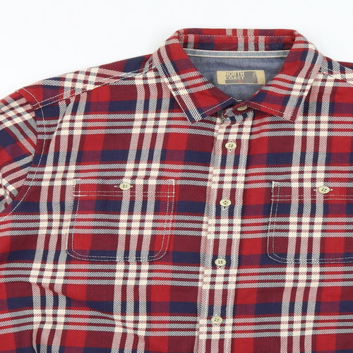 north coast Mens Multicoloured Check   Dress Shirt Size L