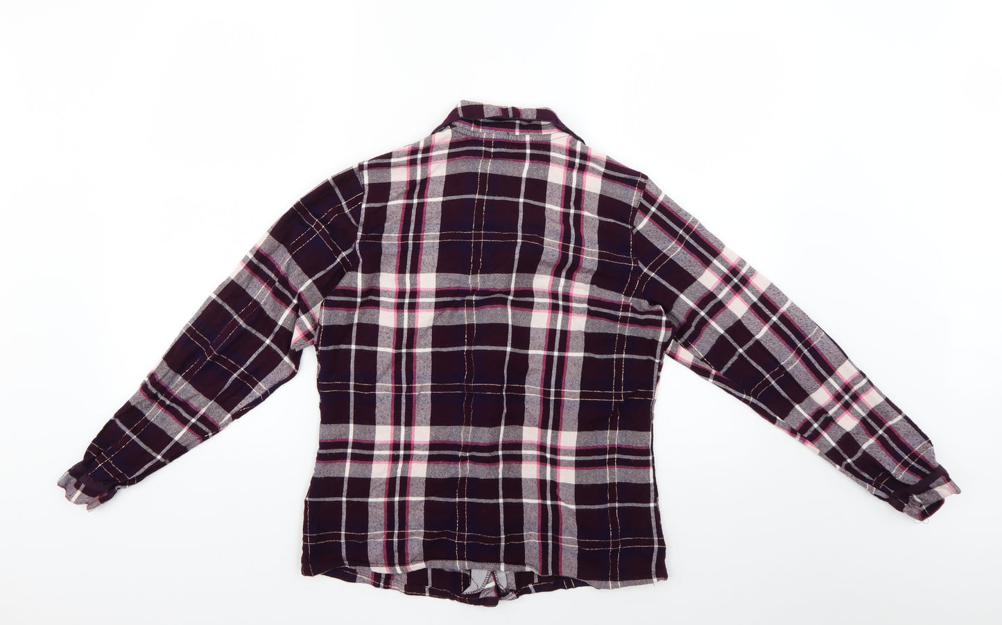 RJR.John Rocha Womens Pink Check  Basic Button-Up Size 12