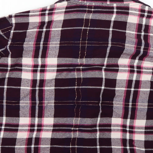 RJR.John Rocha Womens Pink Check  Basic Button-Up Size 12