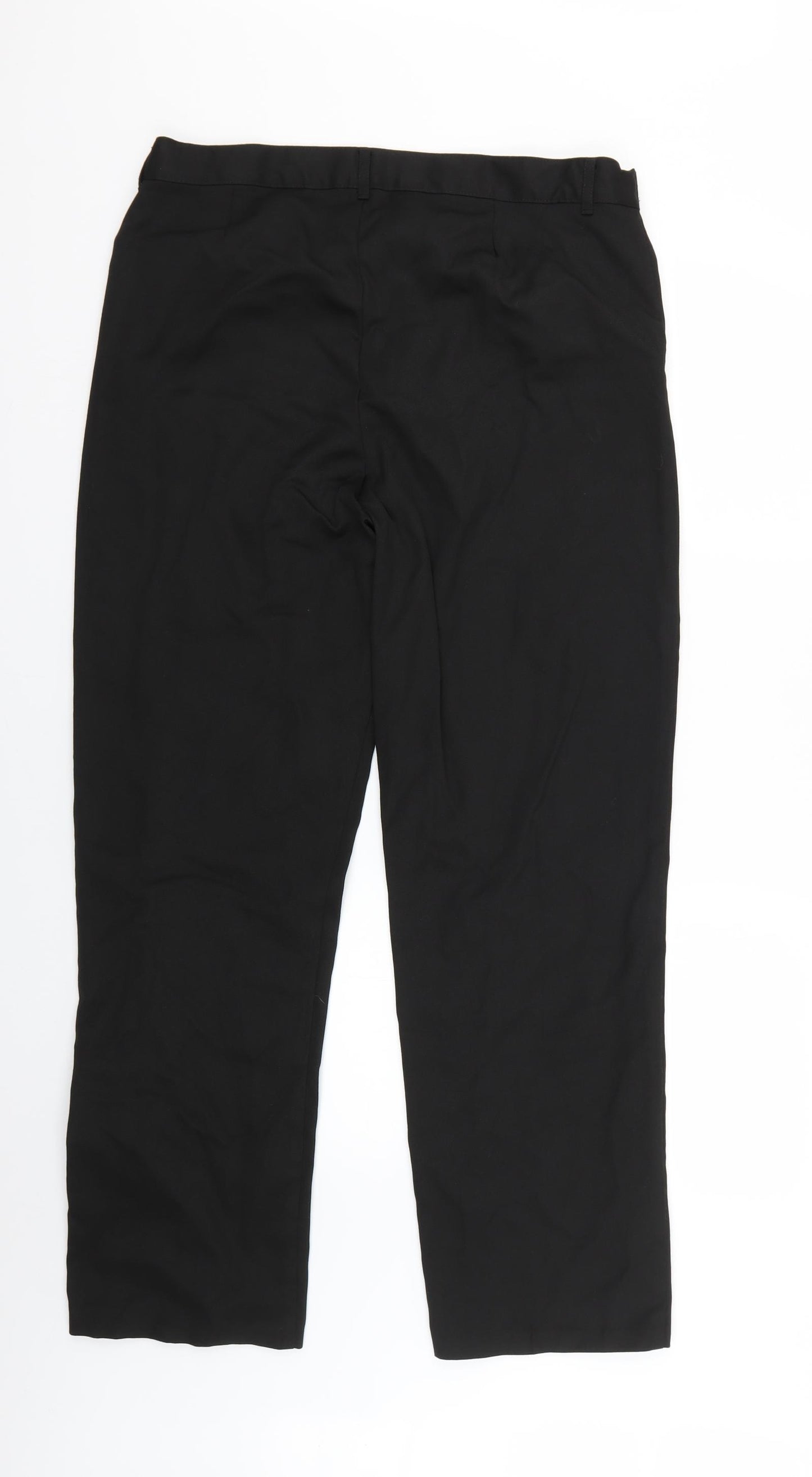 F&F Boys Black   Chino Trousers Size 15-16 Years