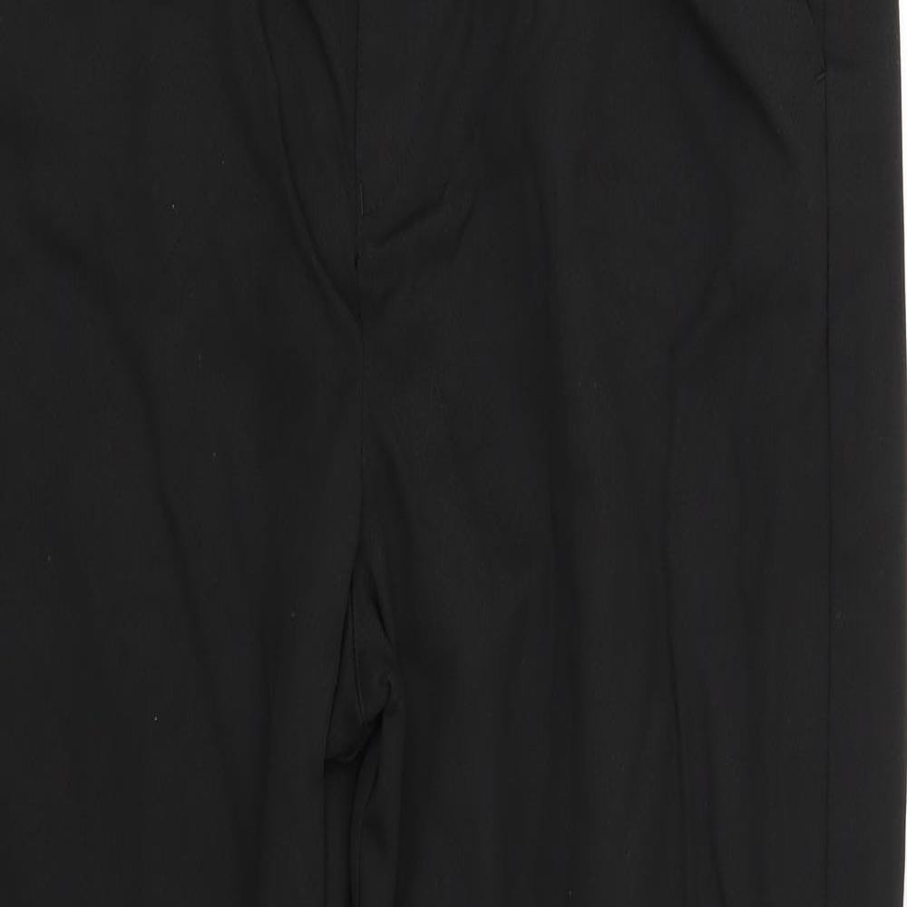 F&F Boys Black   Chino Trousers Size 15-16 Years