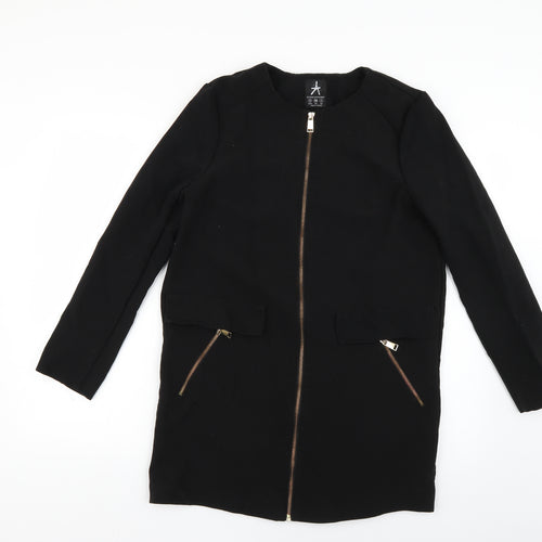 Atmosphere Womens Black   Overcoat Coat Size 8