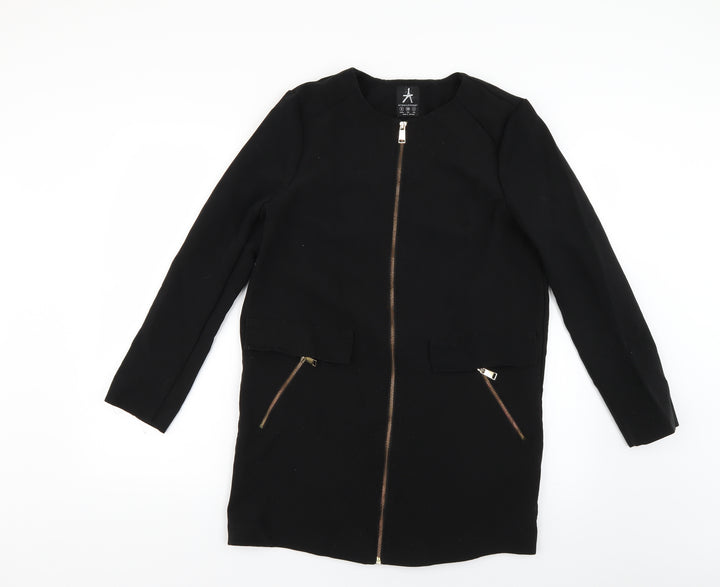 Atmosphere Womens Black   Overcoat Coat Size 8