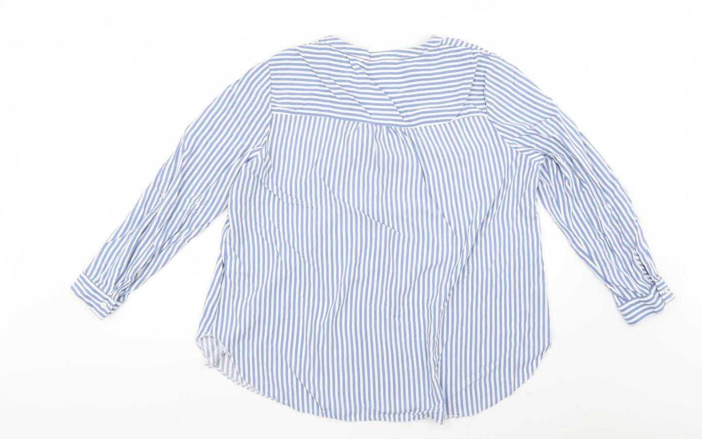 George Womens Beige Striped  Basic Button-Up Size 20