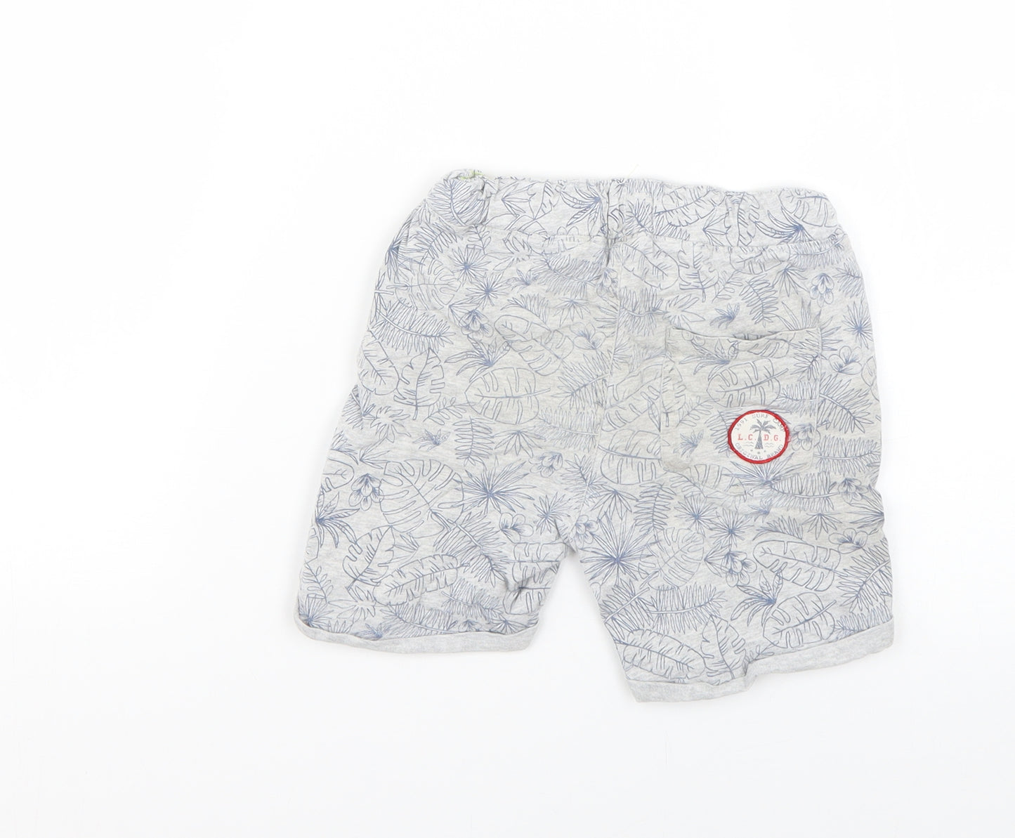 lcdp Boys Grey Geometric  Sweat Shorts Size 5 Years