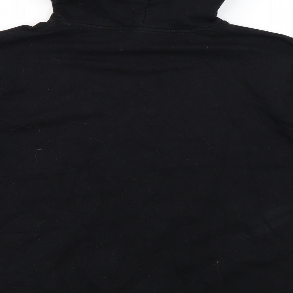 Disney Womens Black Geometric  Pullover Hoodie Size 12  - Disney