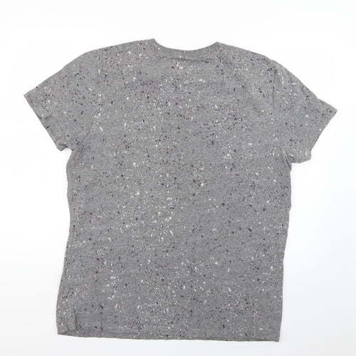 Superdry Mens Grey Geometric   T-Shirt Size 2XL