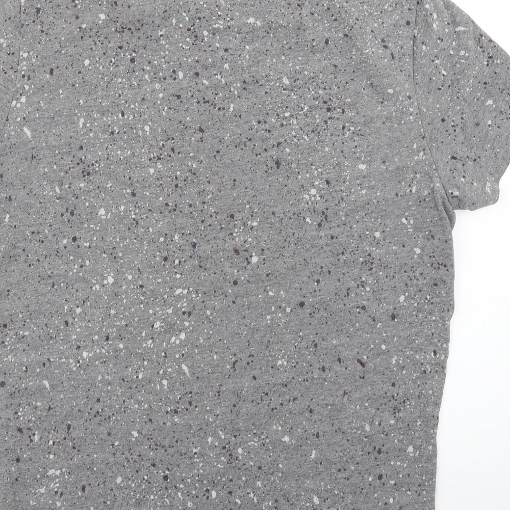Superdry Mens Grey Geometric   T-Shirt Size 2XL