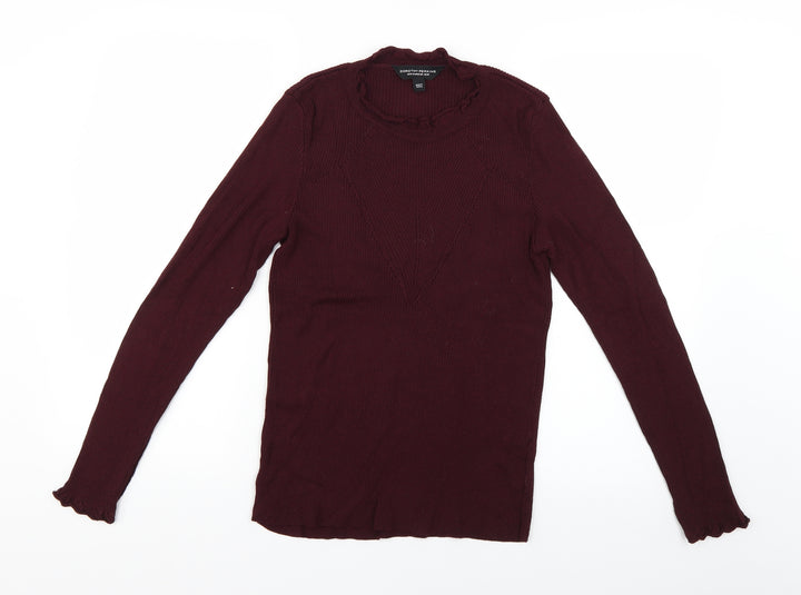 Dorothy Perkins Womens Red   Pullover Jumper Size 10