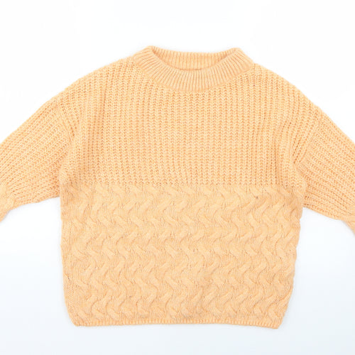 Dorothy Perkins Womens Orange   Pullover Jumper Size S