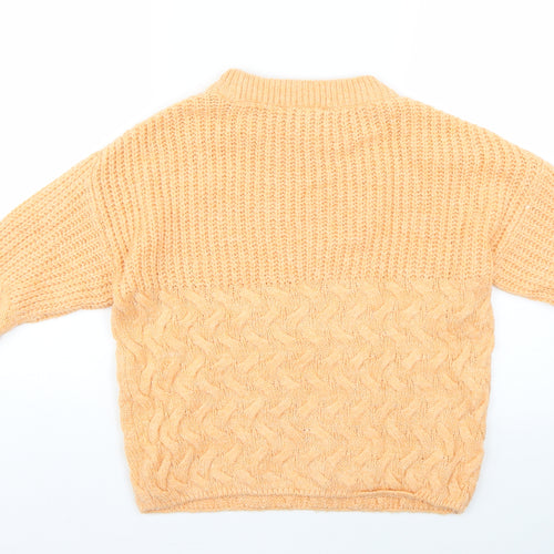 Dorothy Perkins Womens Orange   Pullover Jumper Size S