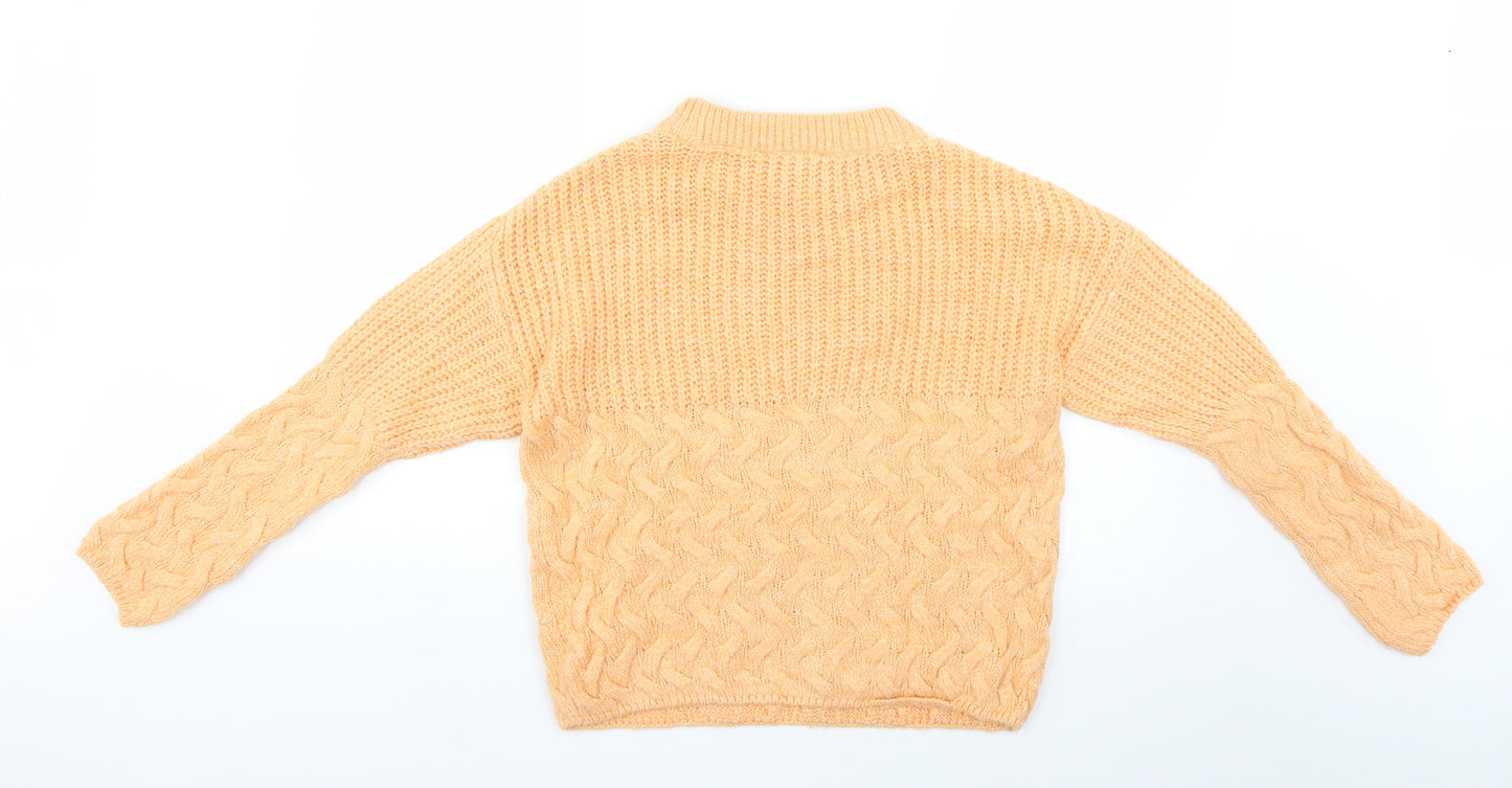 Dorothy Perkins Womens Orange   Pullover Jumper Size S