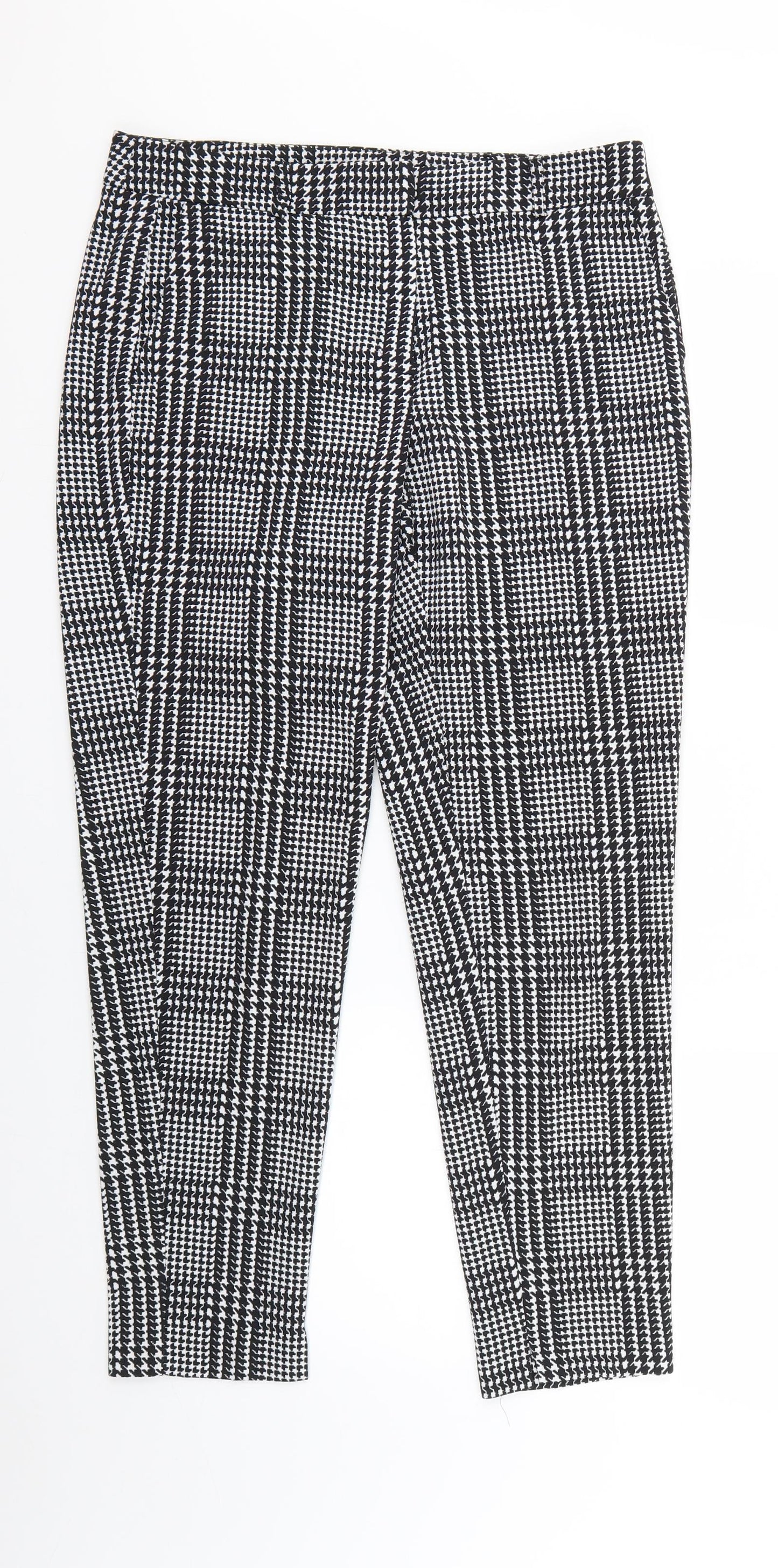 Dorothy Perkins Womens Multicoloured Geometric  Trousers  Size 10 L26 in