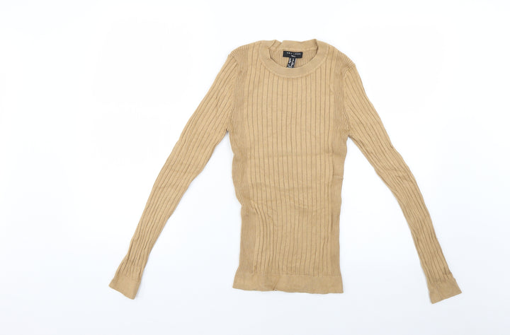 New Look Womens Beige Basic Blouse Size 12