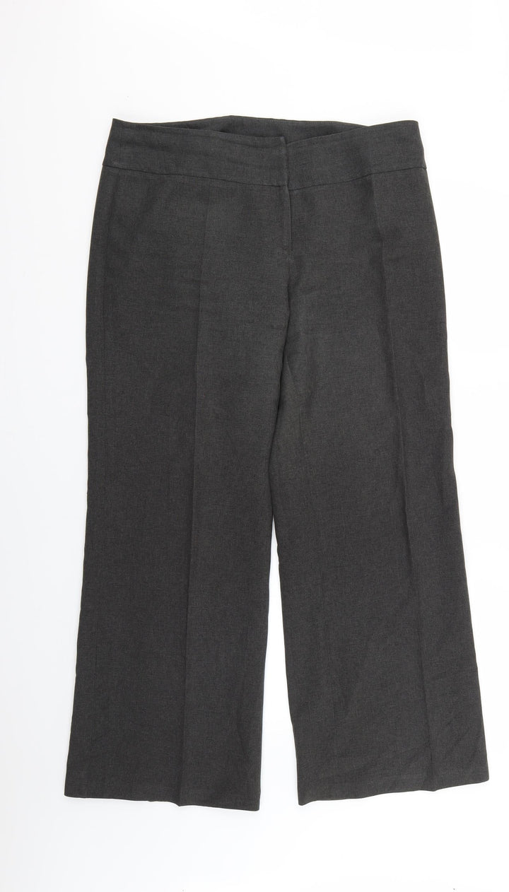 Dorothy Perkins Womens Grey   Trousers  Size 14 L26 in