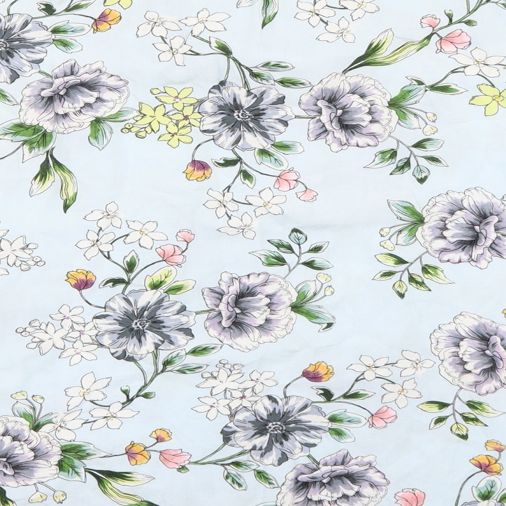 George Womens Blue Floral  Fit & Flare  Size 24