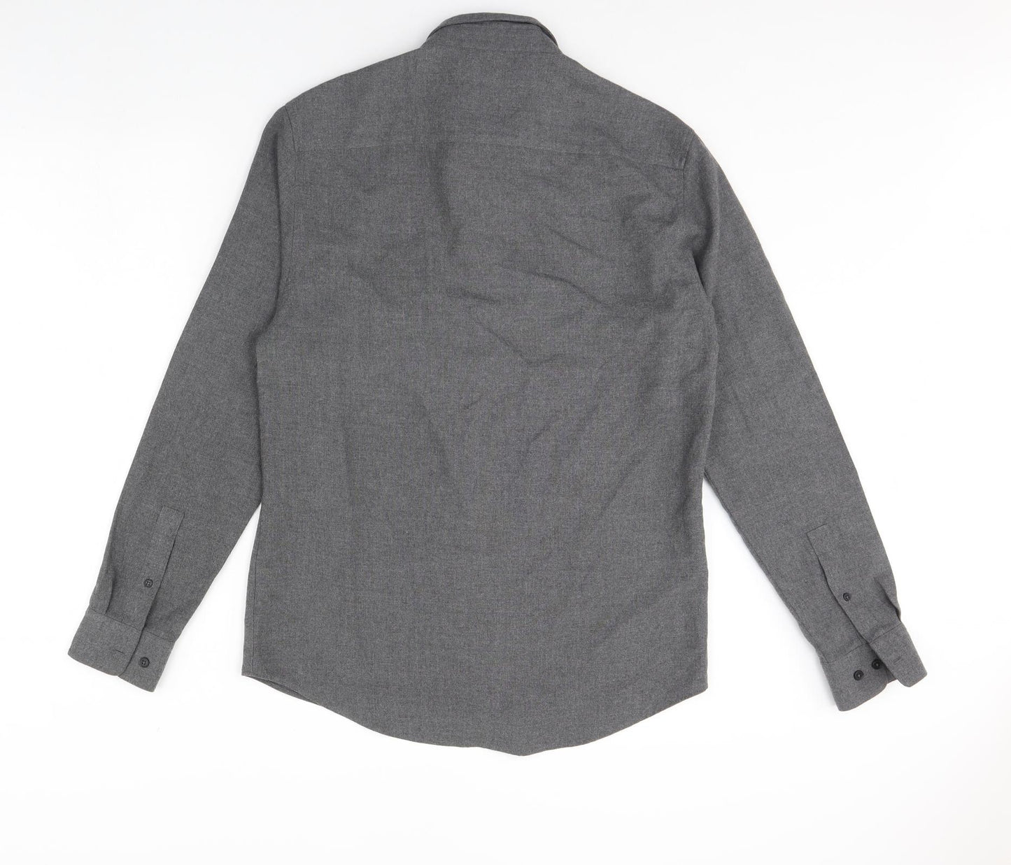 River Island Mens Grey    Dress Shirt Size M