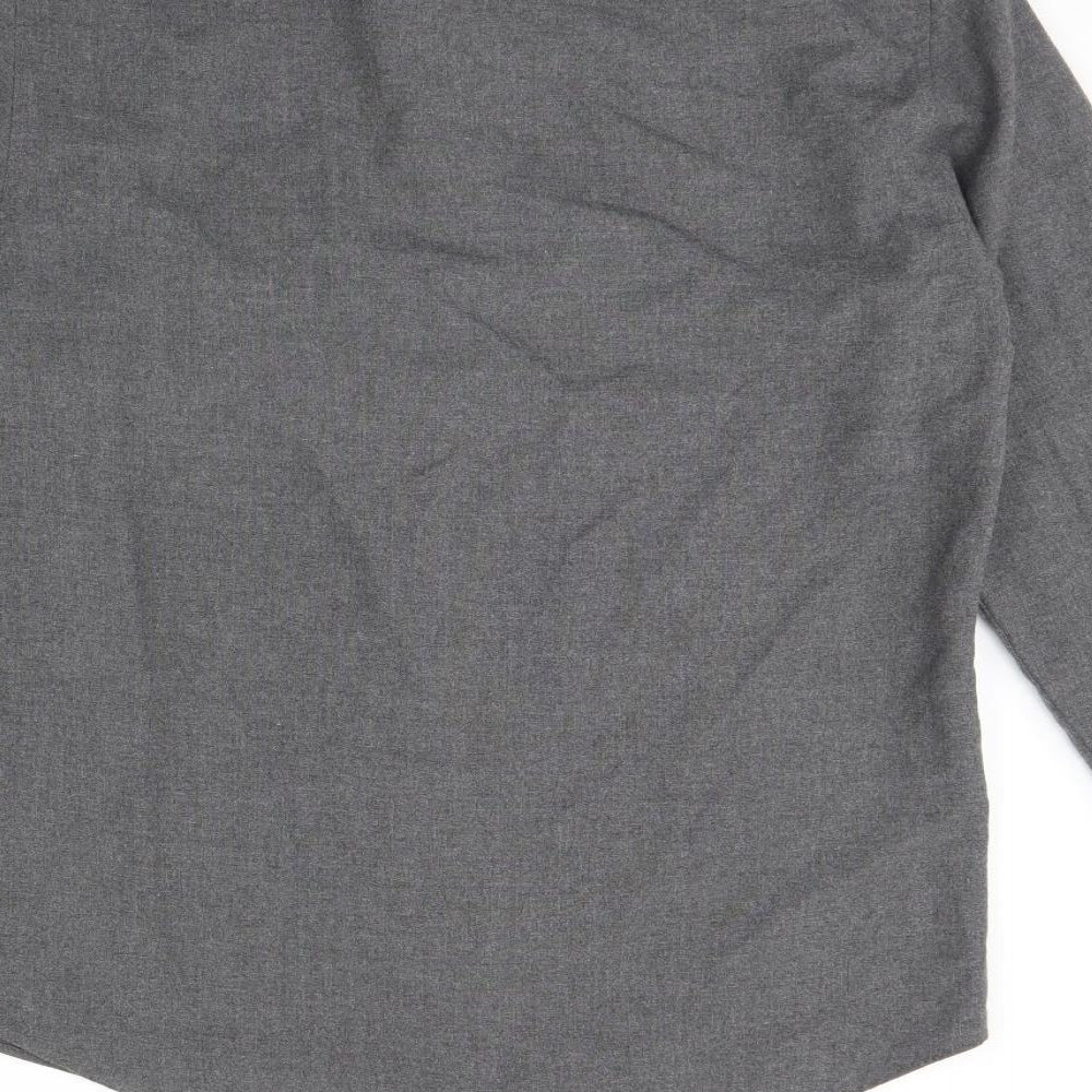 River Island Mens Grey    Dress Shirt Size M