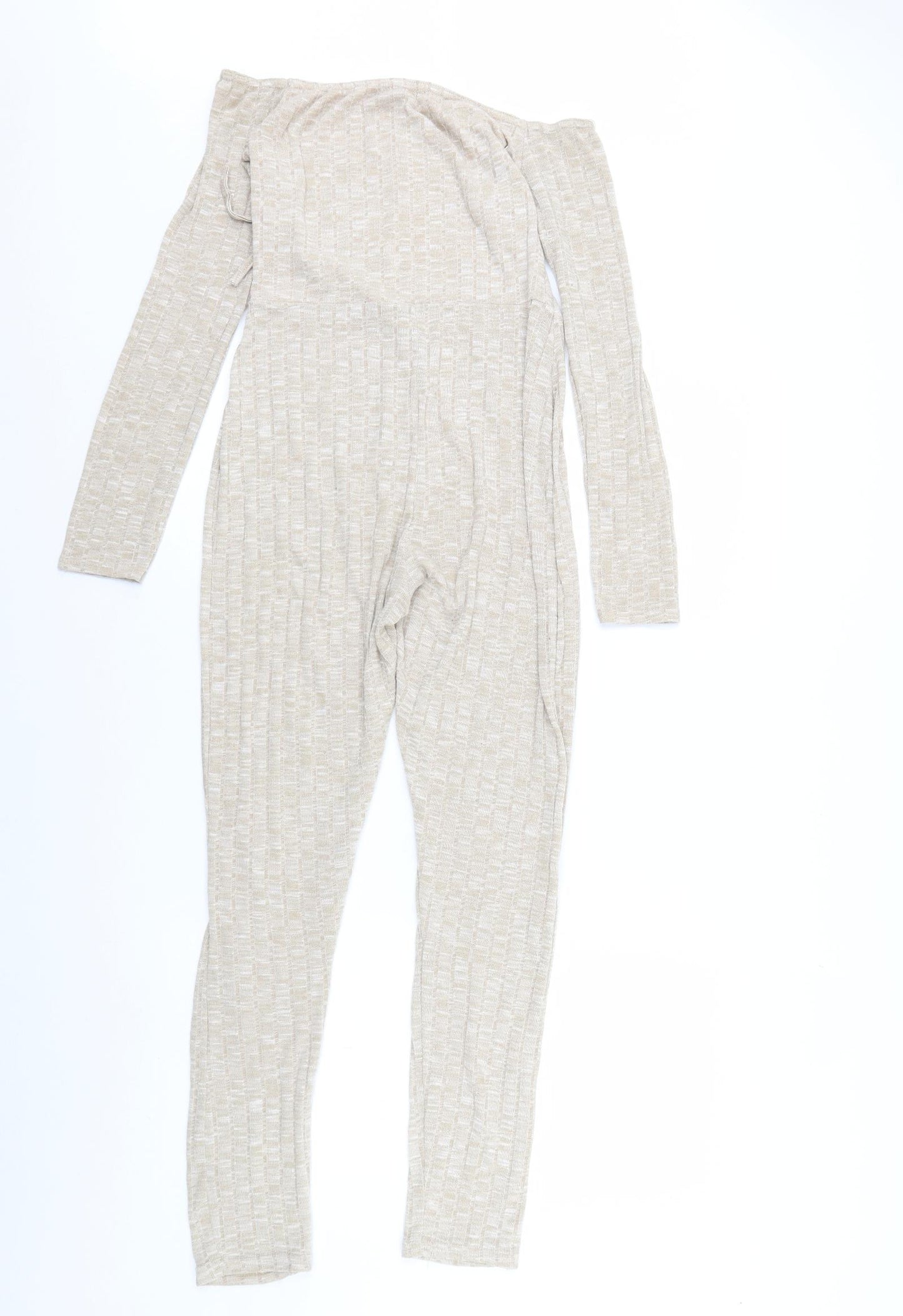 Warehouse Womens Beige   Jumpsuit One-Piece Size 10 L28 in