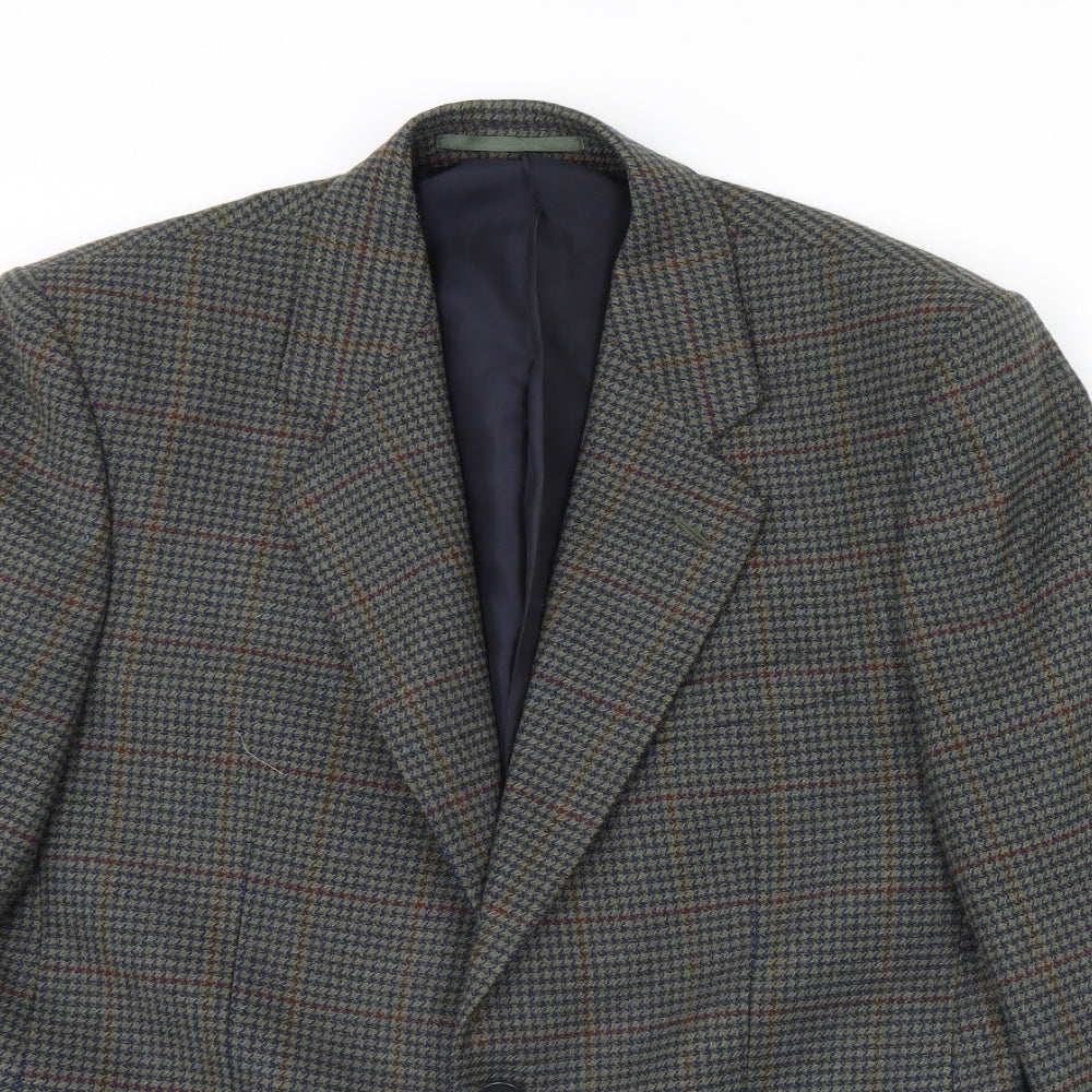 greenwoods Mens Green   Jacket Blazer Size 42  - Shoulder Pads