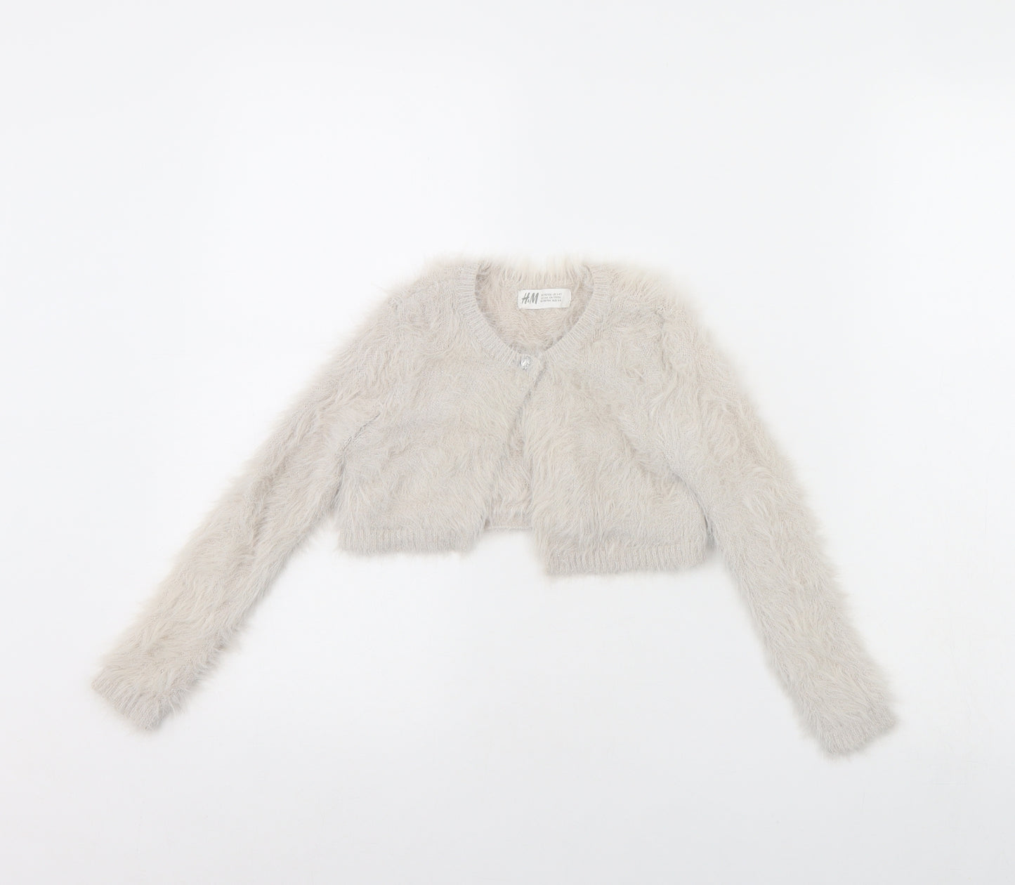 H&M Girls Beige   Cardigan Jumper Size 2 Years