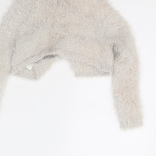 H&M Girls Beige   Cardigan Jumper Size 2 Years