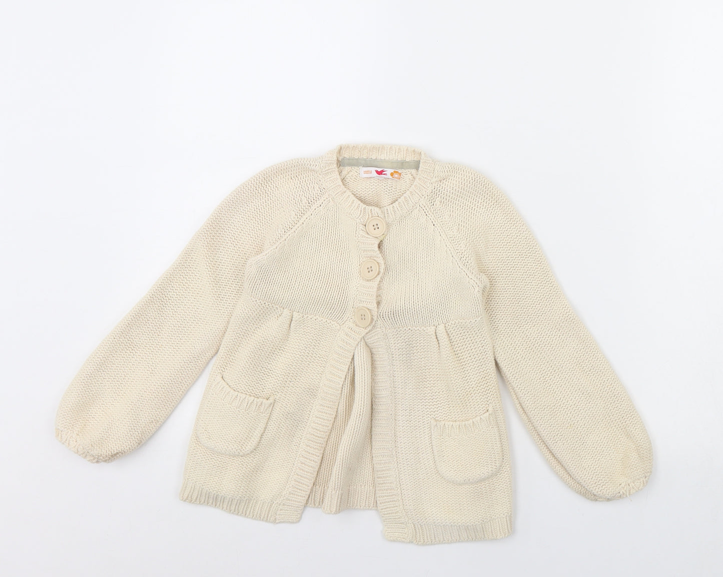 m&s Girls Beige   Jacket  Size 5 Years