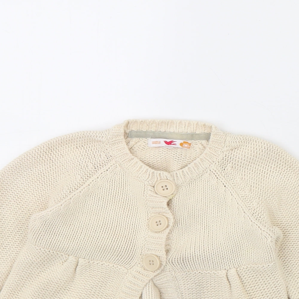 m&s Girls Beige   Jacket  Size 5 Years