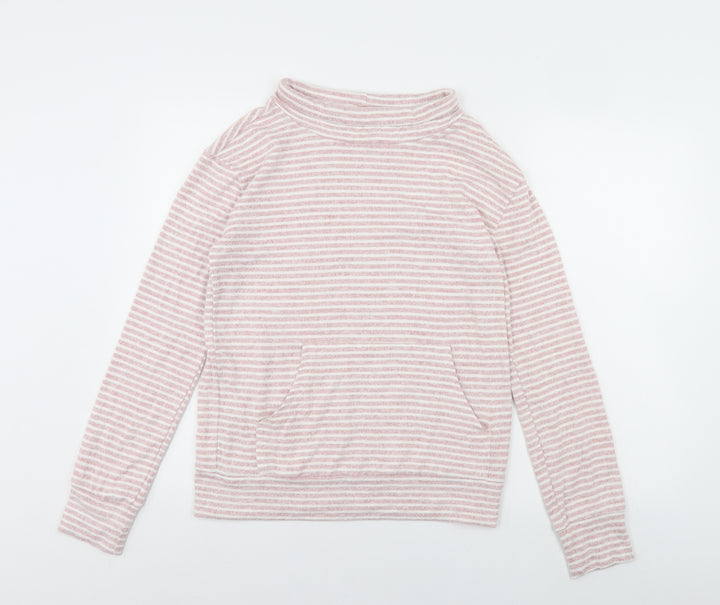 Love to lounge Womens Pink Striped Pullover Jumper Size XS