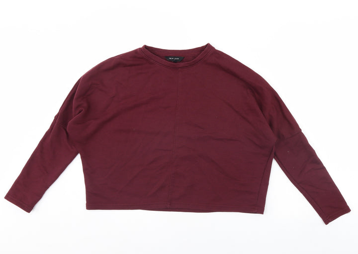 New Look Womens Red Pullover Jumper Size 10