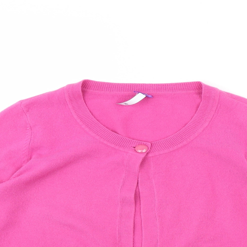 BHS Womens Pink   Cardigan Jumper Size 14