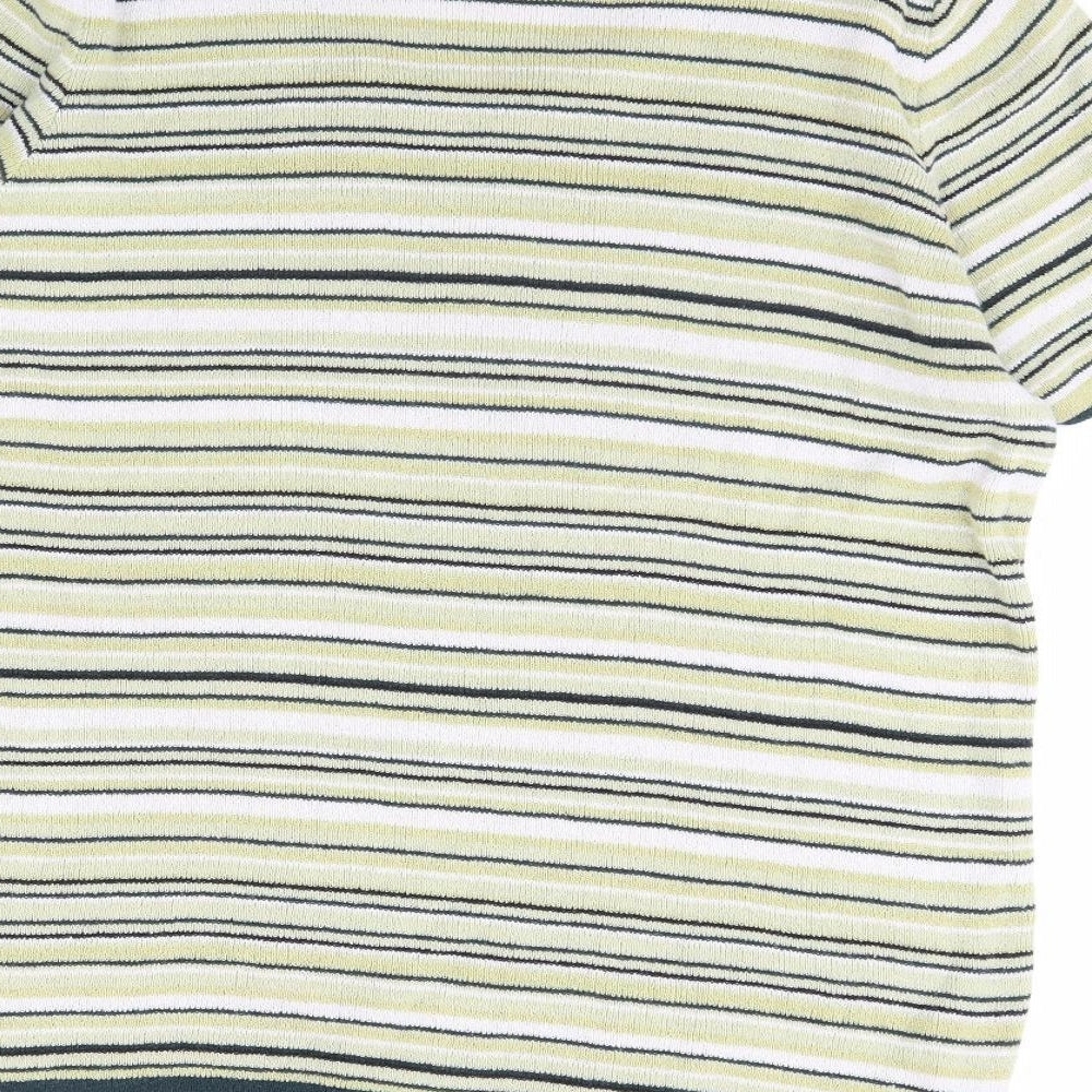 Eastex Womens Green Striped  Pullover Jumper Size 16