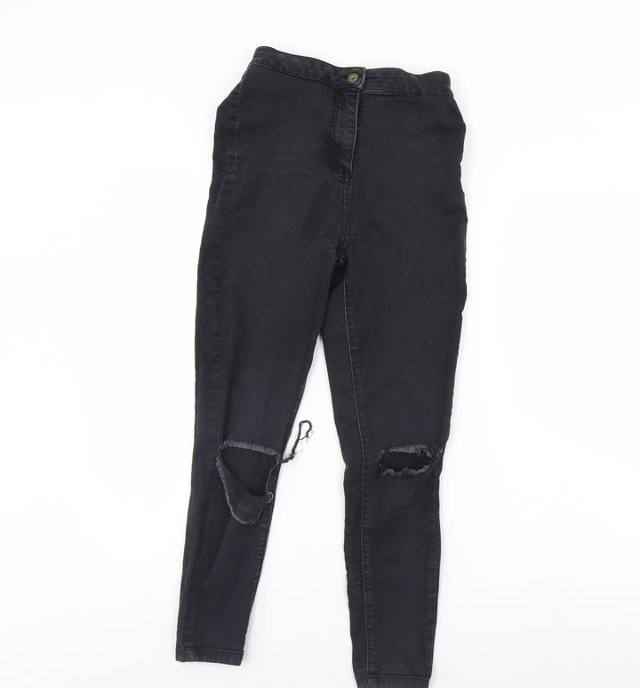 COLLUSION Womens Black Denim Skinny Jeans Size 26 in L28 in