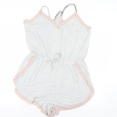 Abercrombie & Fitch Womens Grey Solid  Cami One Piece Size XL