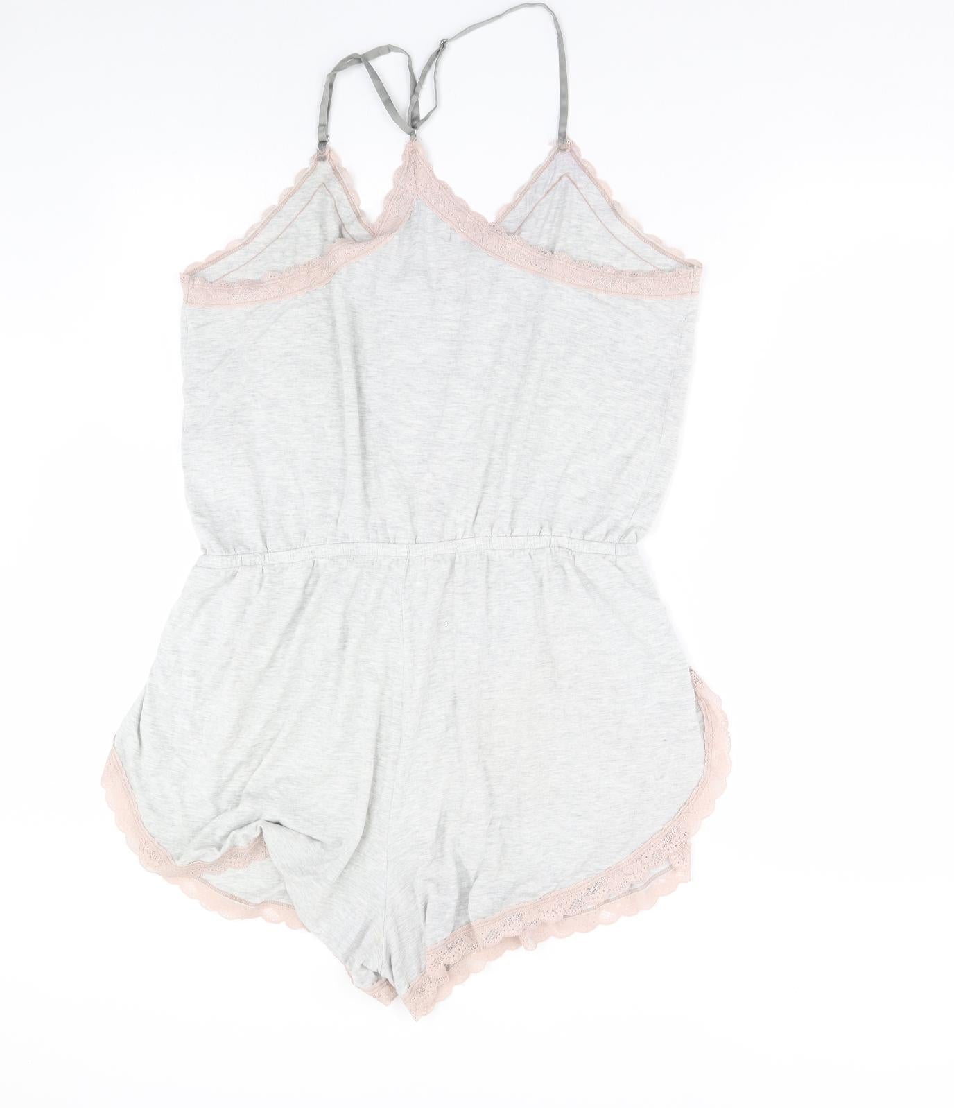 Abercrombie & Fitch Womens Grey Solid  Cami One Piece Size XL