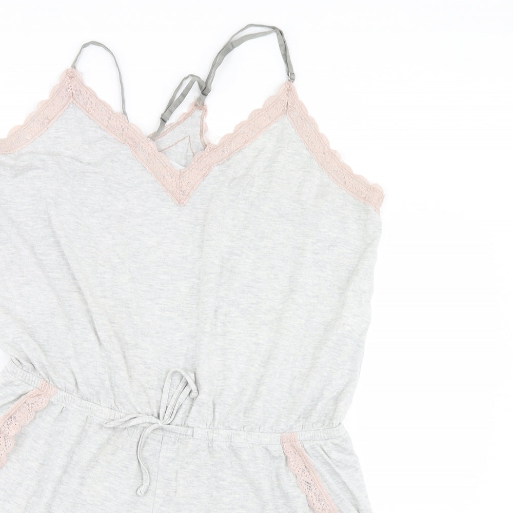 Abercrombie & Fitch Womens Grey Solid  Cami One Piece Size XL