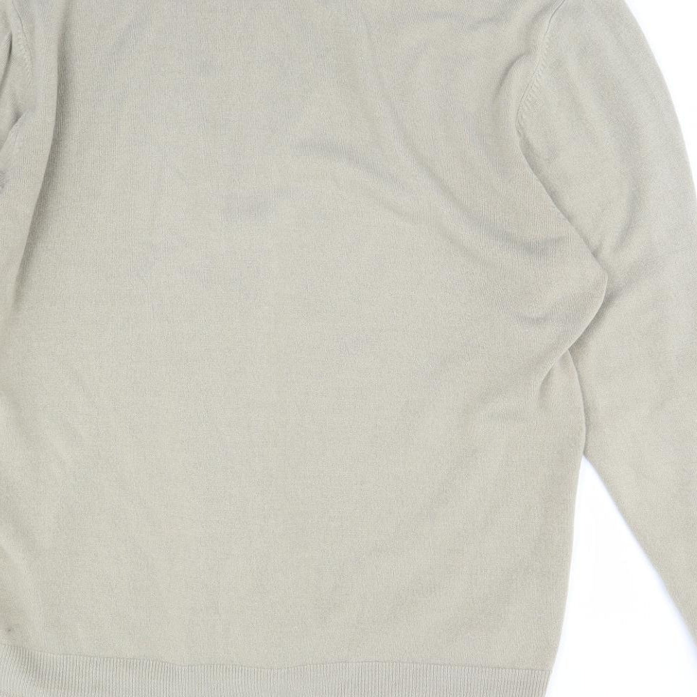 M&S Mens Beige   Cardigan Jumper Size XL