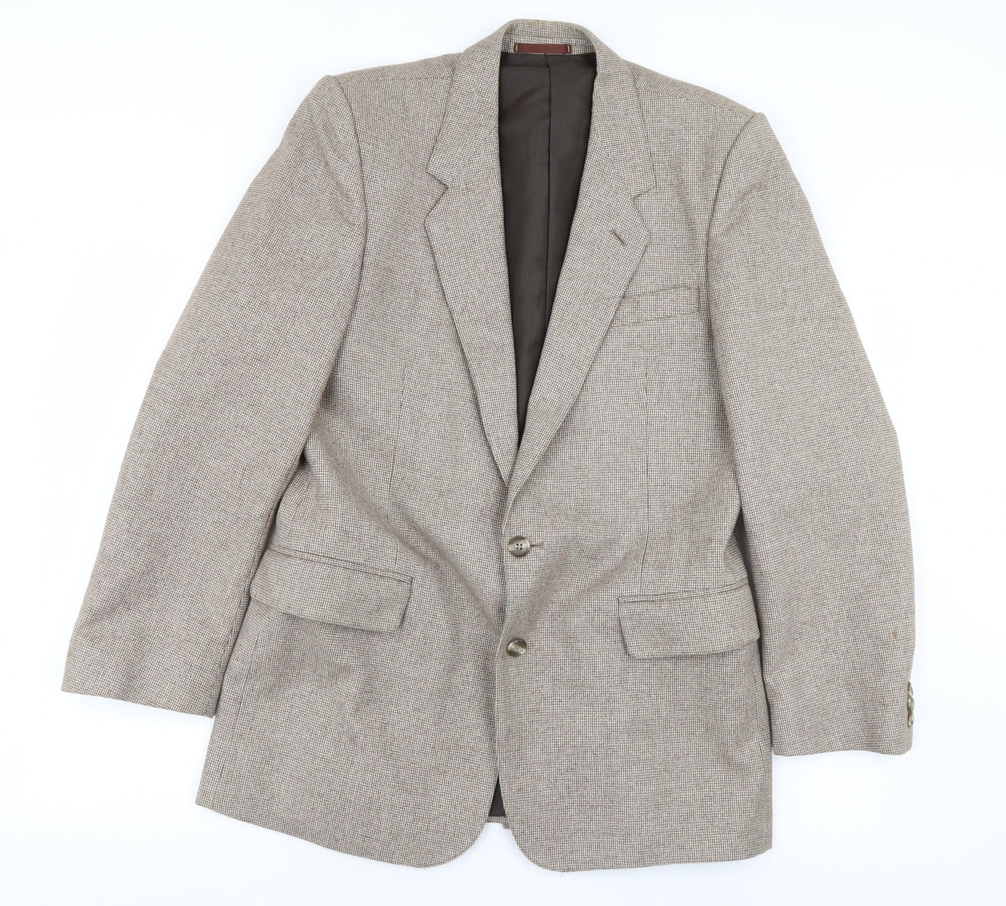 Preworn Mens Brown   Jacket Blazer Size 38  - Shoulder Pads