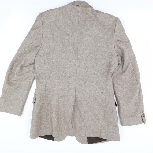 Preworn Mens Brown   Jacket Blazer Size 38  - Shoulder Pads